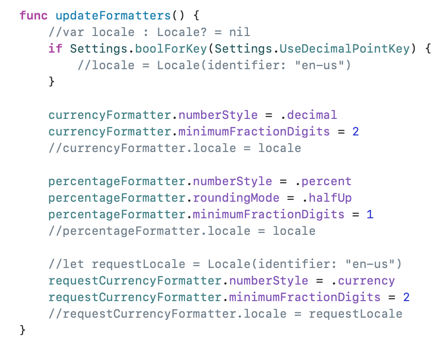 Locale-containing Lines