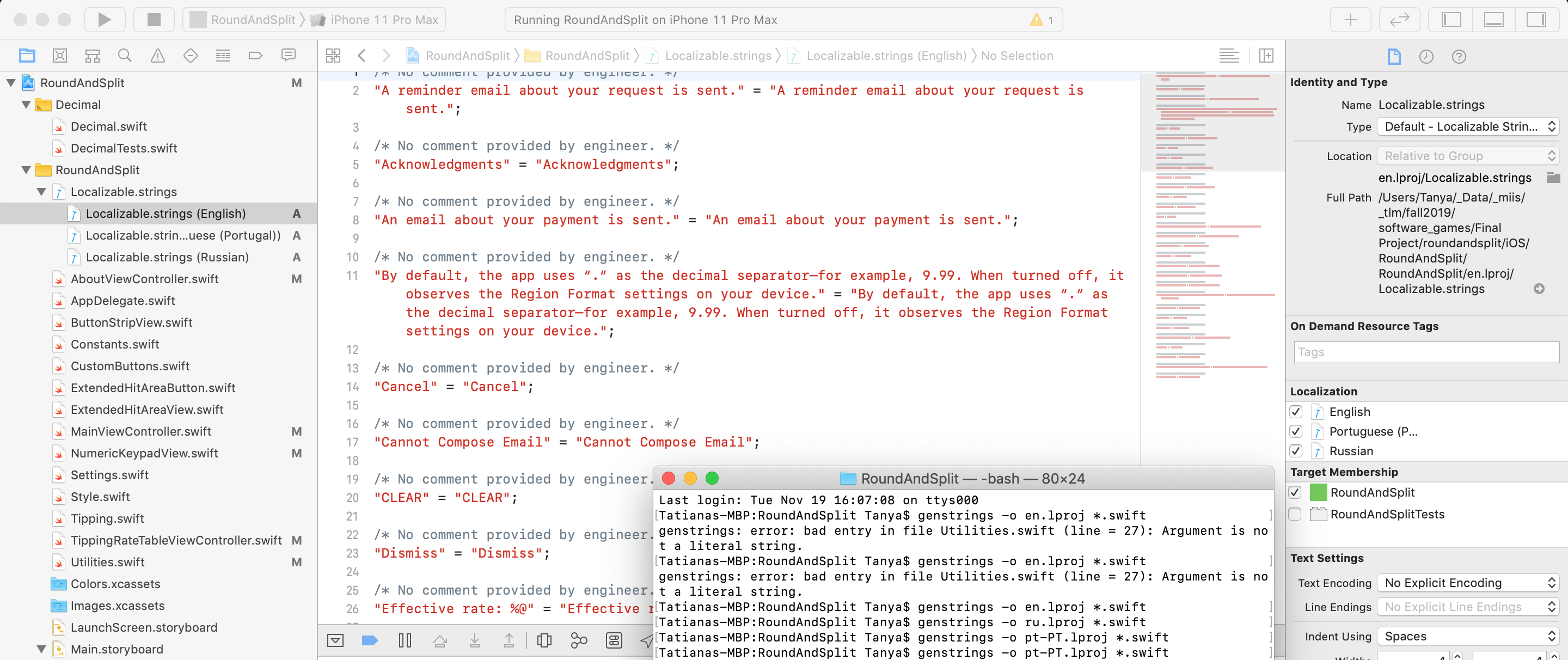 Localizable.strings Files