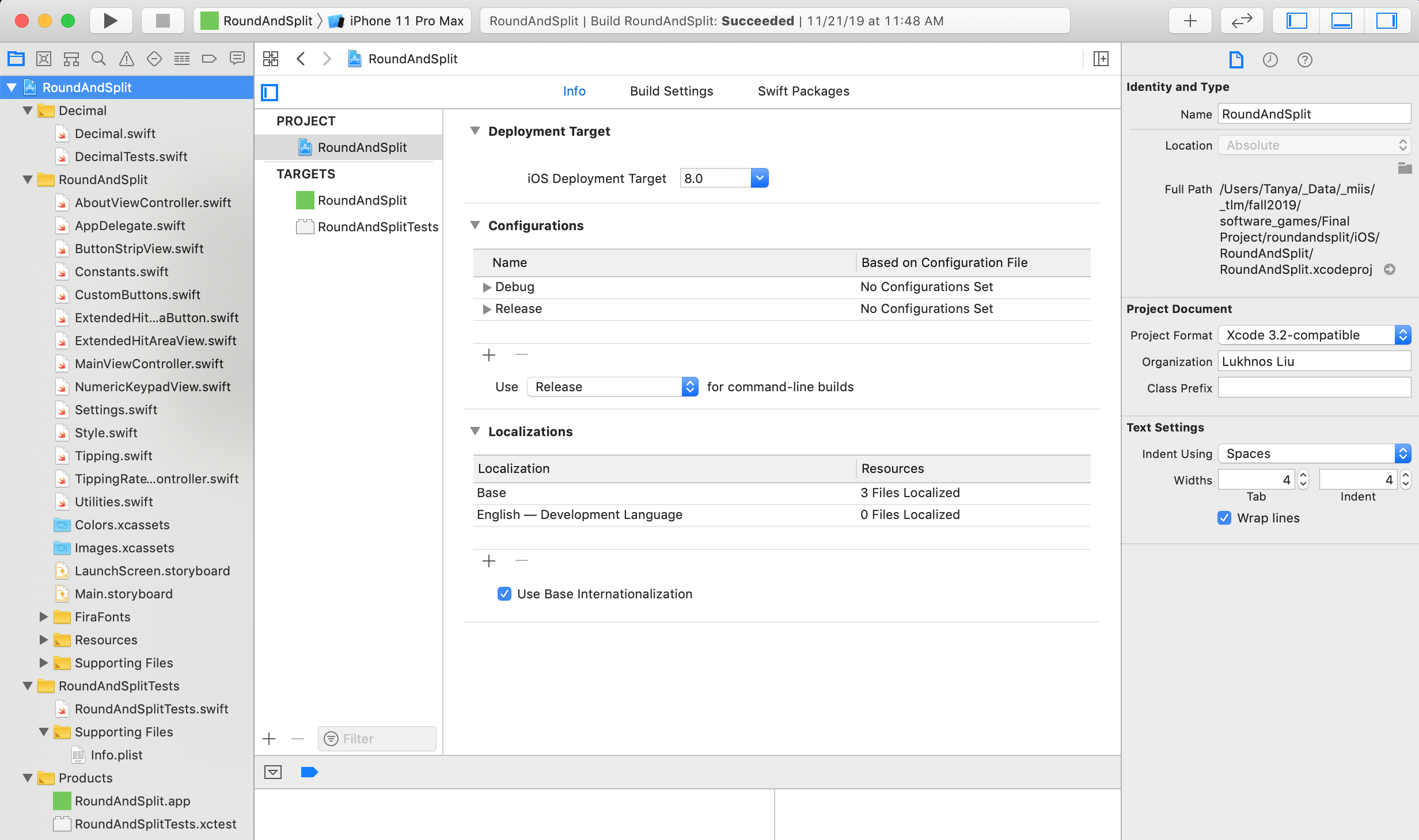 XCode: Base Internationalization
